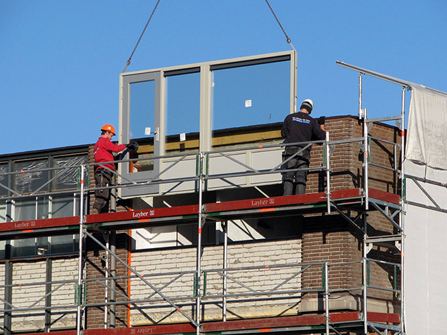 Gevelonderhoud, groot onderhoud in bewoonde staat