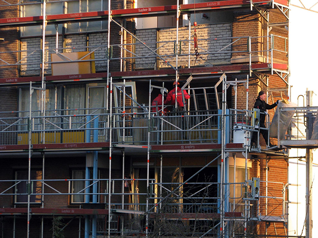Gevelonderhoud, groot onderhoud in bewoonde staat