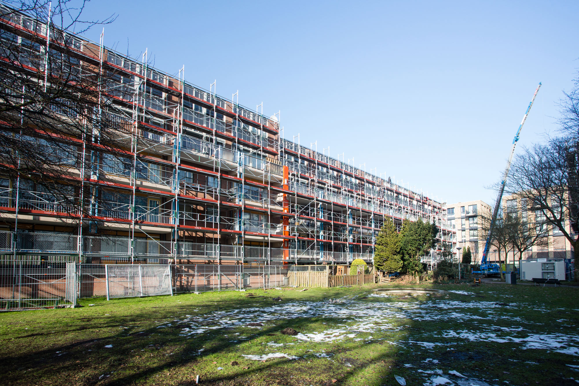 Gevelonderhoud, groot onderhoud in bewoonde staat