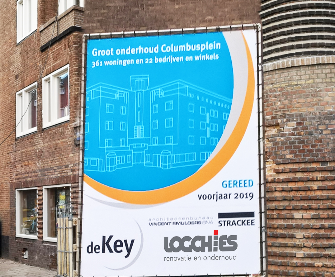 Groot onderhoud woningen en BOG's Columbusplein